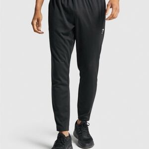 Gymshark Men's Small Black Arrival Knit Joggers Tapered Leg Athletic Fit A1A1Y